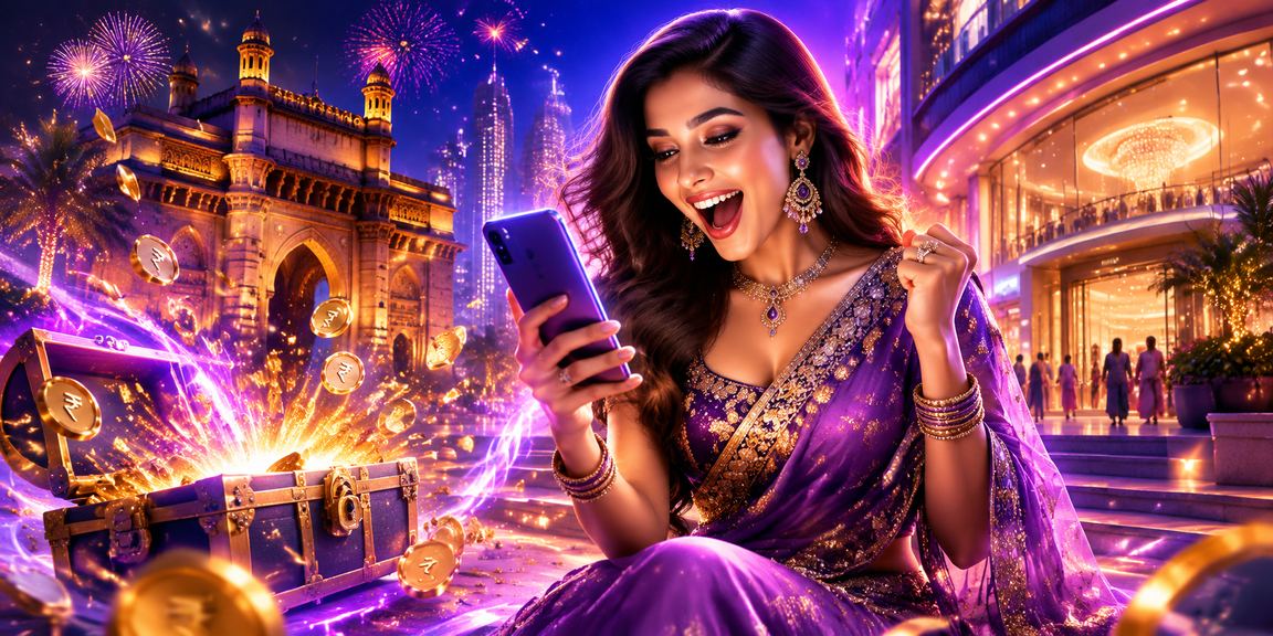 Mobile payment experience with neon lights in India